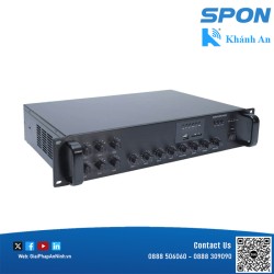 Bộ khuếch đại âm thanh kèm trộn kỹ thuật số, chọn 6 vùng loa, Amply Class-D SPON GEN-4501P12 120W
