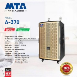 Loa kéo di động MTA A-370, Công suất 120w -1000w, Loa Bass 4 tấc (40cm)