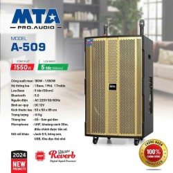 Loa kéo di động MTA A-509, Công suất 180w -1550w, Loa Bass 5 tấc (50cm)