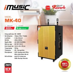 Loa kéo di động MTA MK-40, Công suất 80w - 800w, Loa Bass 4 tấc (40cm)