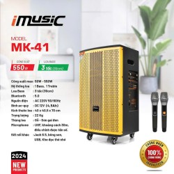 Loa kéo di động MTA MK-41, Công suất 50w - 550w, Loa Bass 4 tấc (40cm)