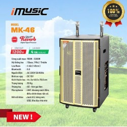 Loa kéo di động MTA MK-46, Công suất 150w - 1.200w, Loa Bass 4 tấc (40cm)