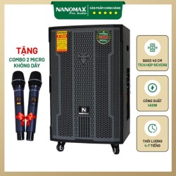 Loa Kéo Nanomax K-1200 Bass 40cm 450w Karaoke Bluetooth