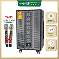 Loa Kéo Nanomax K-360 Bass 30cm 380w Karaoke Bluetooth