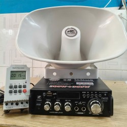 Bộ loa báo giờ tự động phát thanh phát nhạc, kiểu chuông KS-MS28/15W (loa 15W) Bộ loa báo giờ tự động phát thanh phát nhạc, kiểu chuông KS-MS28/15W (loa 15W)