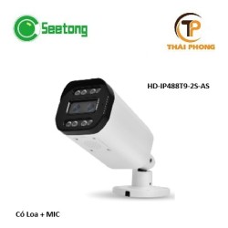 Camera IP HD-IP488T9-2S-AS độ phân giải 4MP có Loa + MIC ban đêm có màu ko cần bật đèn