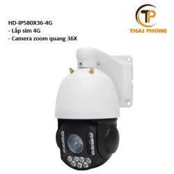 Camera Wifi không dây HD-IP580X36-4G dùng sim 4G, zoom quang 36X