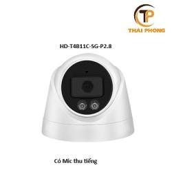 Camera IP HD-T4B11C-SG-P2.8 có Mic thu tiếng, ban đêm có màu