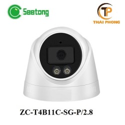 Camera Seetong ZC-T4B11C-SG-P/2.8 IP Dome 4M ban đêm có màu