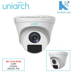 Camera UNIARCH IPC-T124-PF28 4.0MP (2.8mm) Ultra265, POE