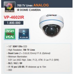 Camera Vantech Dome Analog VP-4602IR 700TVL