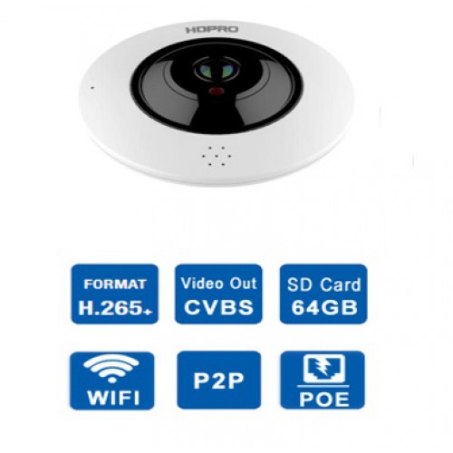 Camera HDPRO HDP-F1220IPPWS Fisheye Panoramic 360 độ, đại lý, phân phối,mua bán, lắp đặt giá rẻ