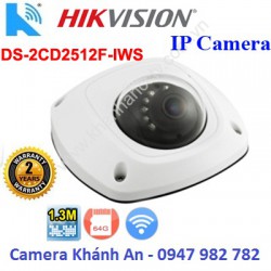 Camera HIKVISION DS-2CD2512F-IWS IPC hồng ngoại 1.3 MP