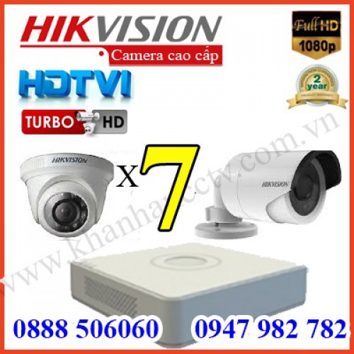 Bộ trọn gói 7 camera 3.0 M giá rẻ tại Tp HCM, đại lý, phân phối,mua bán, lắp đặt giá rẻ