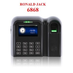 Máy chấm công vân tay + thẻ cảm ứng RONALD JACK 6868