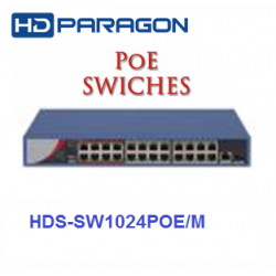 Switch cấp nguồn PoE 24 Port HDS-SW1024POE/M