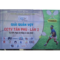 Tổ chức va tài trợ đồng hành củng giải Tennis CCTV Tân Phú lần 2