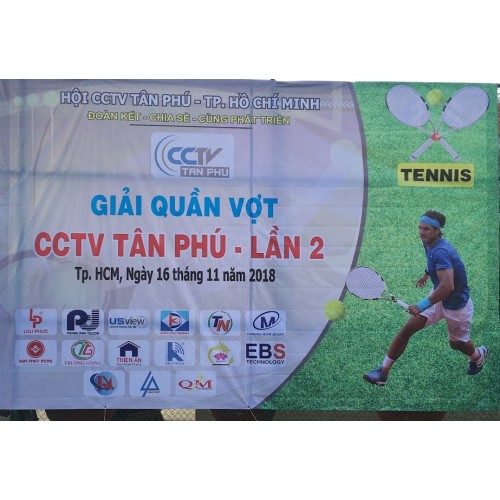 Tổ chức va tài trợ đồng hành củng giải Tennis CCTV Tân Phú lần 2