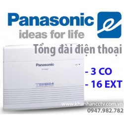 Tổng đài điện thoại Panasonic KX-TES824 (3 vào 16 ra)