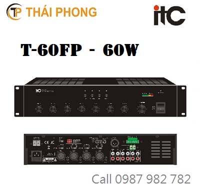 Ampli khuếch đại kèm mixer công suất 60W T-60FP