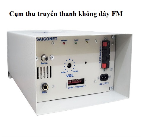 Cụm thu sóng FM truyền thanh không dây 60W (Tần số 88Mhz-108Mhz)