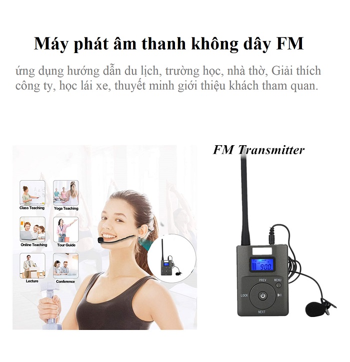 Bộ máy phát truyền âm thanh không dây FM HDR-831