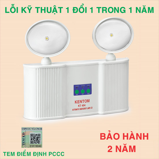 Đèn sạc chiếu sáng khẩn cấp Kentom KT 404