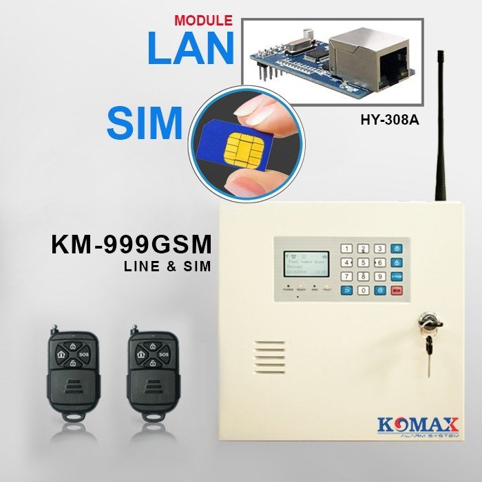 BỘ CHỐNG TRỘM CAO CẤP KM-999 SIM 4G + LAN