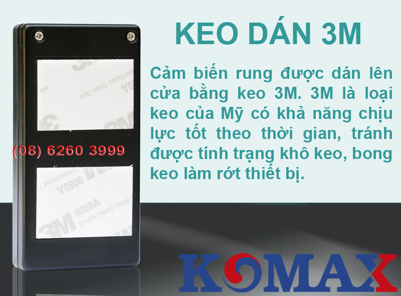 KM-R16 sử dụng keo chịu lực 3M để dán sản phẩm