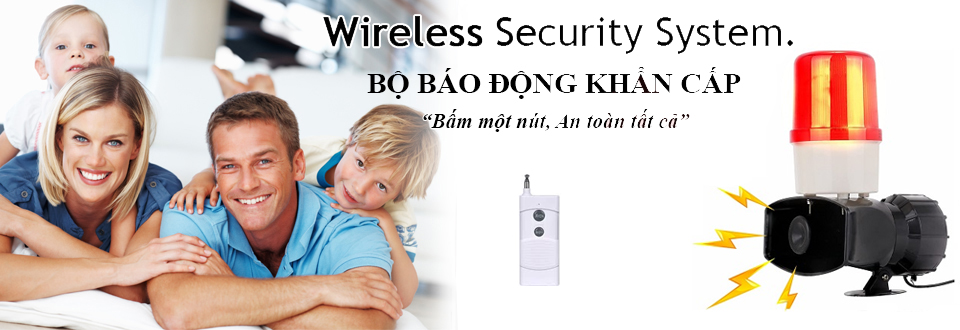 Bộ còi hú báo động khẩn cấp điều khiển từ xa 100m TR-C2020