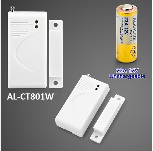 Công tắc từ báo động gắn cửa không dây AL-CT801W tần số 433Mhz