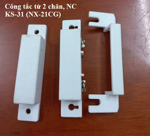 Công tắc cảm biến từ cửa có dây, vỏ nhựa KS-31, 2 chân thường đóng NC