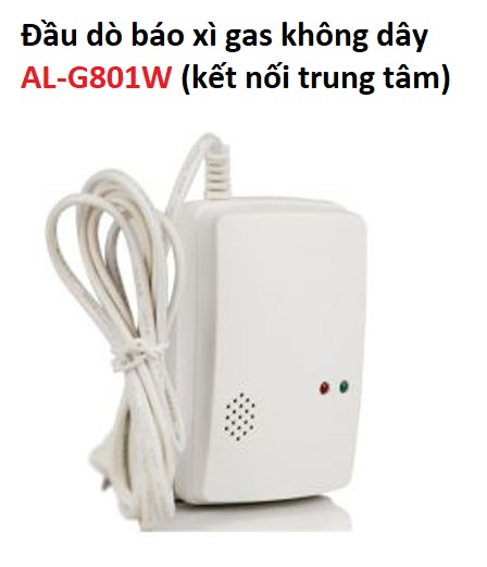 Đầu dò báo xì gas không dây AL-G801W (kết nối trung tâm)