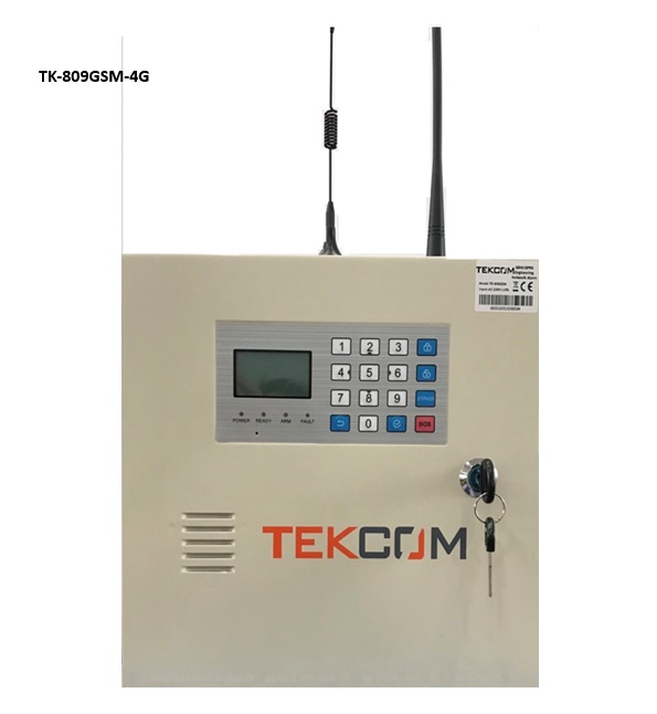 Tủ trung tâm báo động TK-809GSM-4G, 8 vùng có dây và 32 vùng không dây