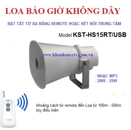 Bộ thu sóng chuông nhạc không dây + loa 15W BX-727RF/15W