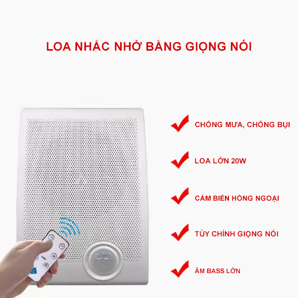 Loa nhắc nhở hồng ngoại bằng giọng nói hướng dẫn ga tàu, công trường ED-JRB-205