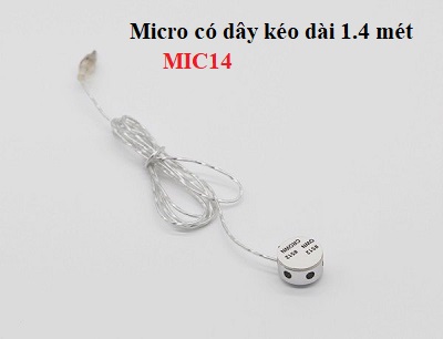 Micro có dây kéo dài 1,4 mét MIC14