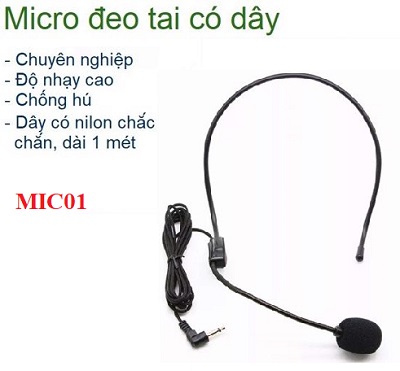 Micro đeo tai có dây MIC01