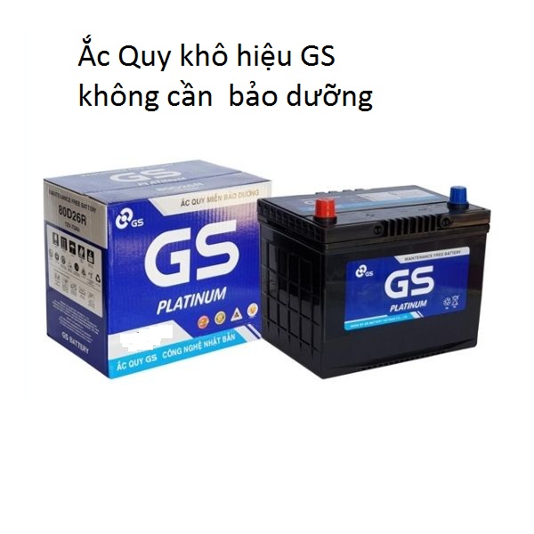 Bình acquy GS 55D23L-MF 12V, 60Ah