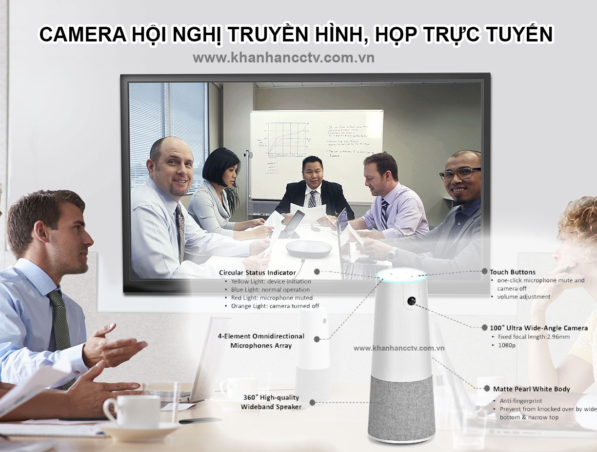 Camera hội nghị truyền hình, họp và học tập trực tuyến IoT-UNEAR A30T