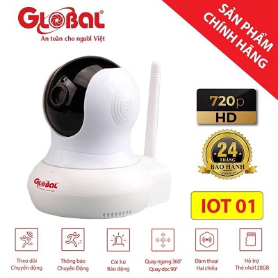 Camera IP Wifi Quay quét 360 độ IOT 01 1.0 Megapixel