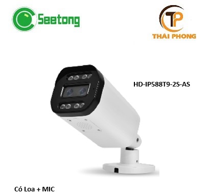 Camera IP HD-IP588T9-2S-AS độ phân giải 5MP ban đêm có màu ko cần bật đèn zoom 12X