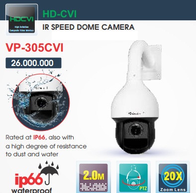 Camera Vantech Dome HD-CVI VP-305CVI 2.0MP