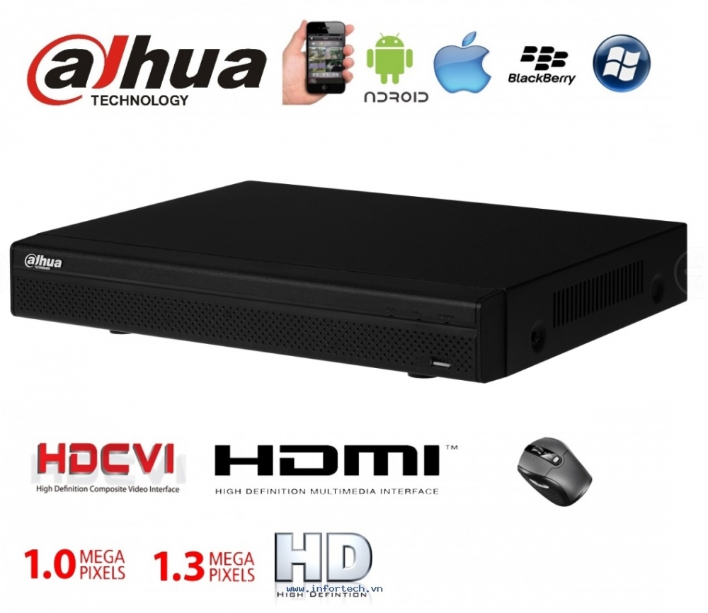 Đầu ghi hình 8 Kênh CVI HCVR4108HS-S2 1sata up to 4TB