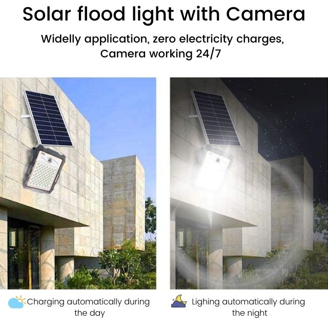 đèn chiếu sáng năng lượng mặt trời tích hợp camera