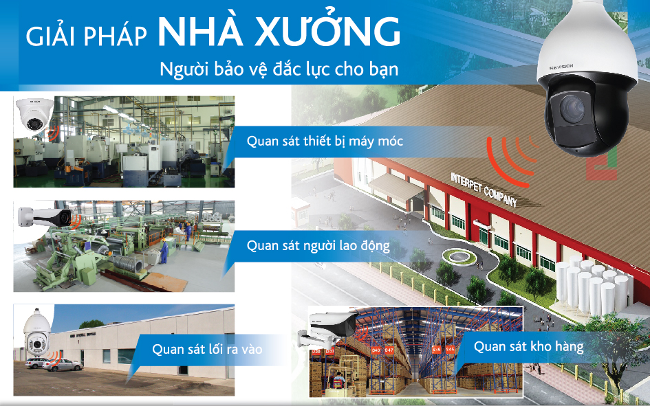 Giải pháp camera cho nhà xưởng, nhà máy