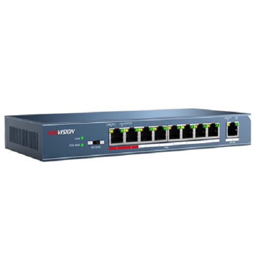 Switch POE DS-3E0109P-E(B) lớp 2 8 cổng 100M