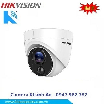 Camera HIKVISION DS-2CE71H0T-PIRLO, có đèn cảnh báo chuyển động