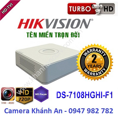 Đầu ghi camera HIKVISION DS-7108HGHI-F1 8 kênh