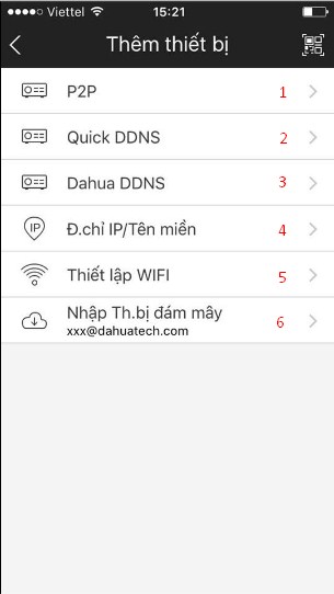 Hướng dẫn cài và sử dụng iDMSS, gDMSS xem camera Dahua cho điện thoại iphone, Android